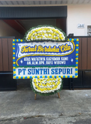 Papan Bunga Duka di Delanggu